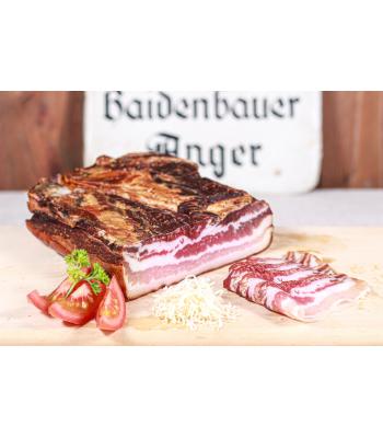 100g Bauerngeselchter Bauchspeck luftgetrocknet