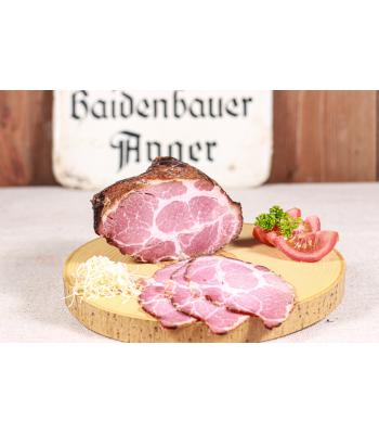 100g Bauerngeselchter Schopf gekocht